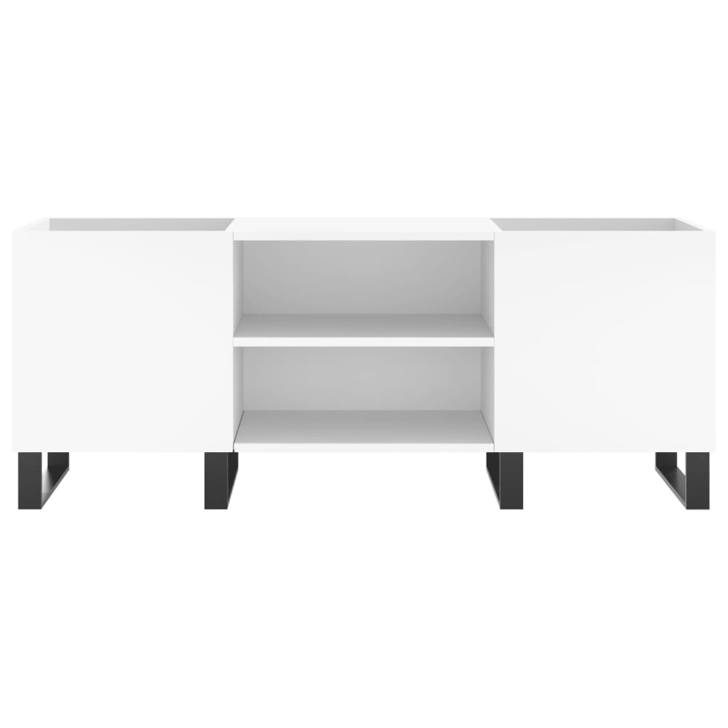 Disc chest of drawers, white, 121x38x48 cm, processed wood