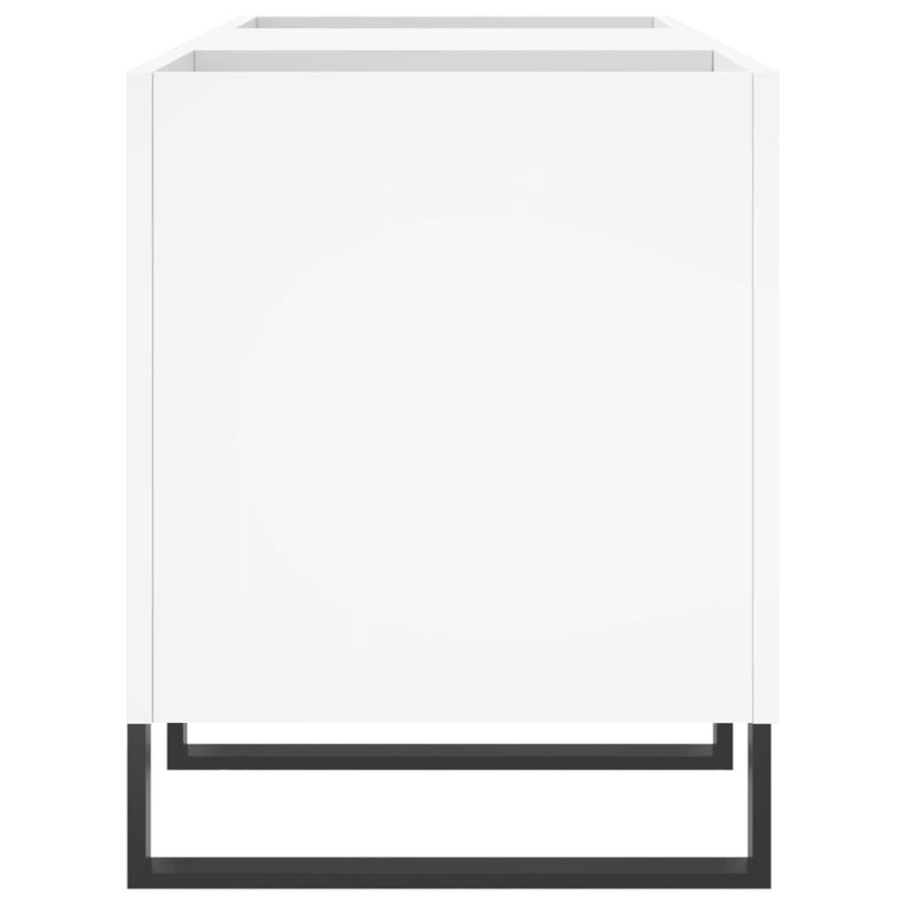 Disc chest of drawers, white, 121x38x48 cm, processed wood