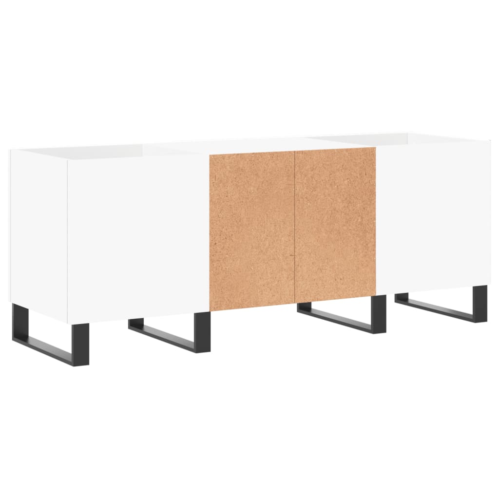 Disc chest of drawers, white, 121x38x48 cm, processed wood