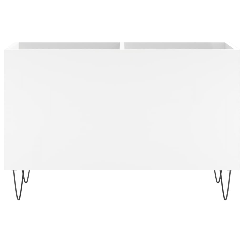 Record cabinet, white, 74.5x38x48 cm, processed wood