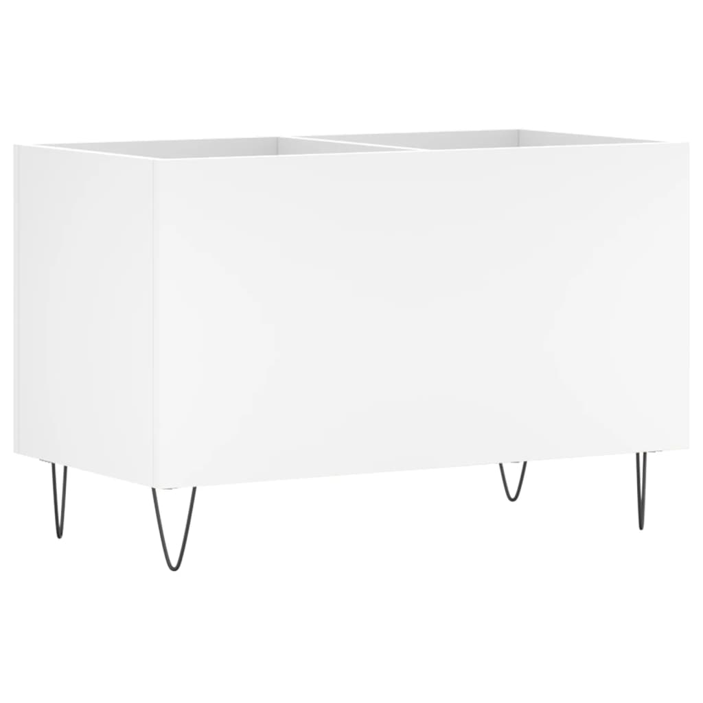 Record cabinet, white, 74.5x38x48 cm, processed wood