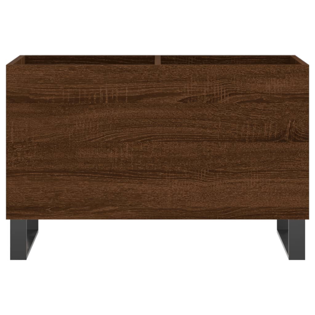 Cabinet for discs brown oak 74.5x38x48 cm processed wood