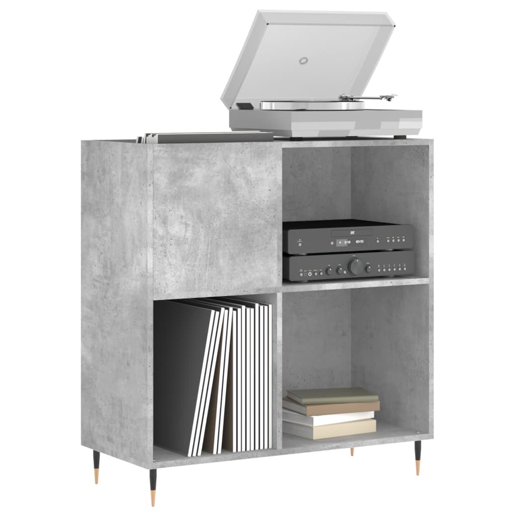 Disc cabinet gray concrete 84.5x38x89 cm composite wood