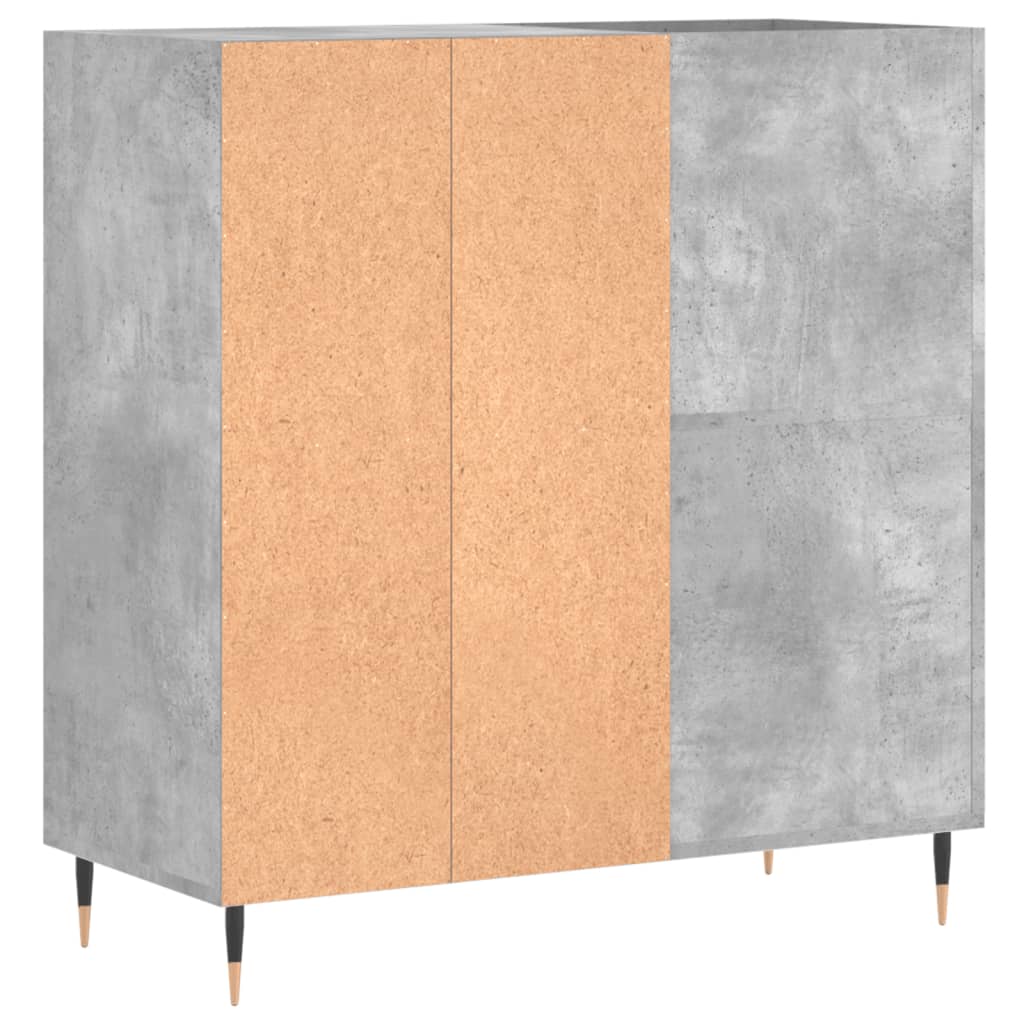 Disc cabinet gray concrete 84.5x38x89 cm composite wood