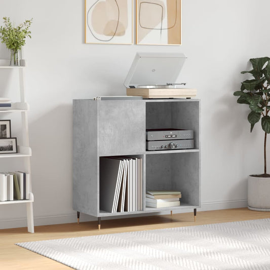 Disc cabinet gray concrete 84.5x38x89 cm composite wood