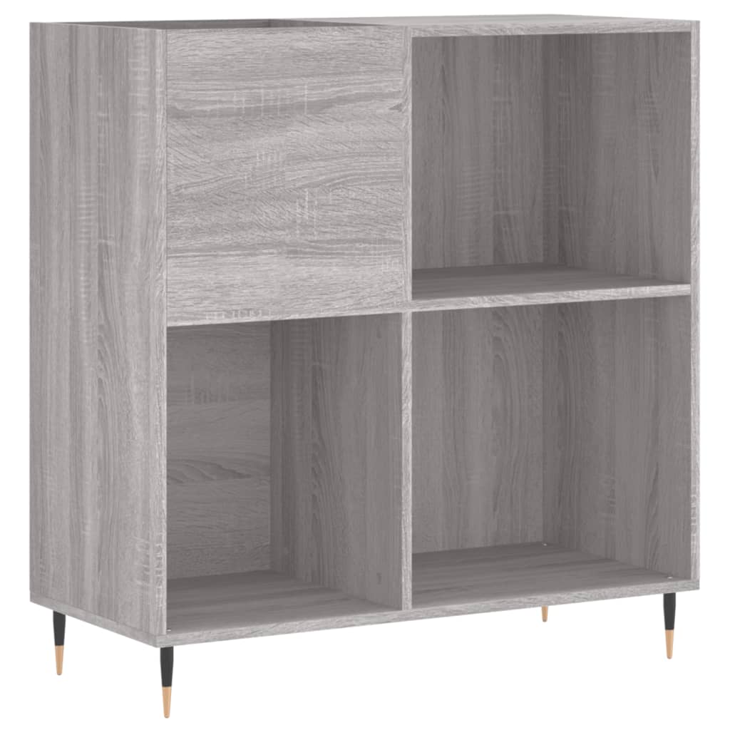Sonoma gray record cabinet 84.5x38x89 cm composite wood