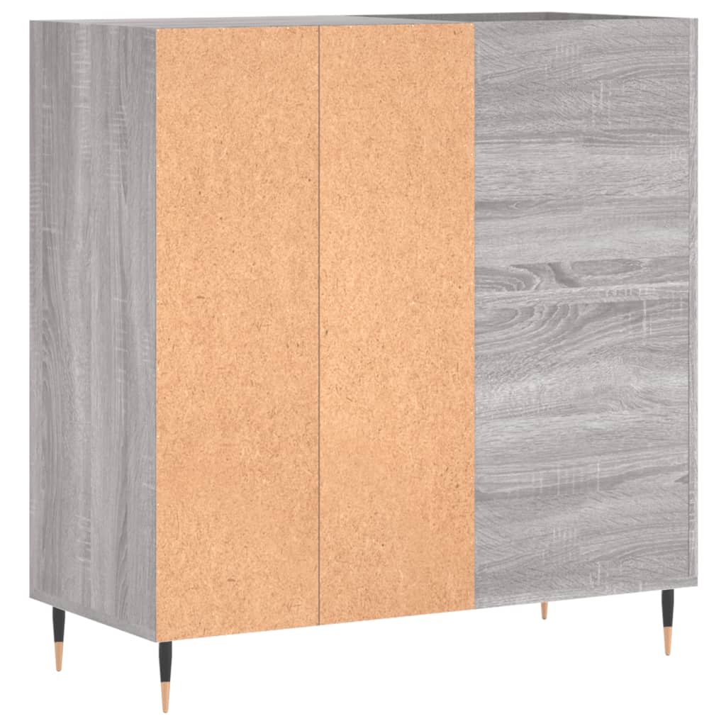 Sonoma gray record cabinet 84.5x38x89 cm composite wood