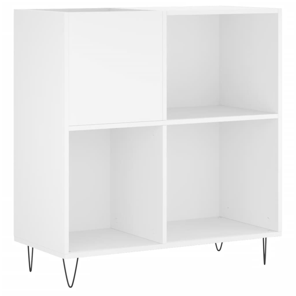Disc cabinet, white, 84.5x38x89 cm, composite wood