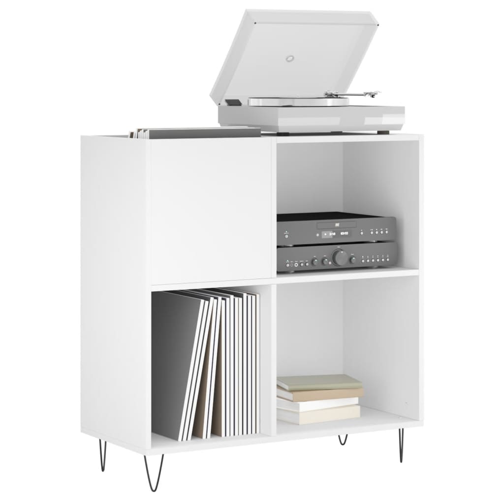 Disc cabinet, white, 84.5x38x89 cm, composite wood