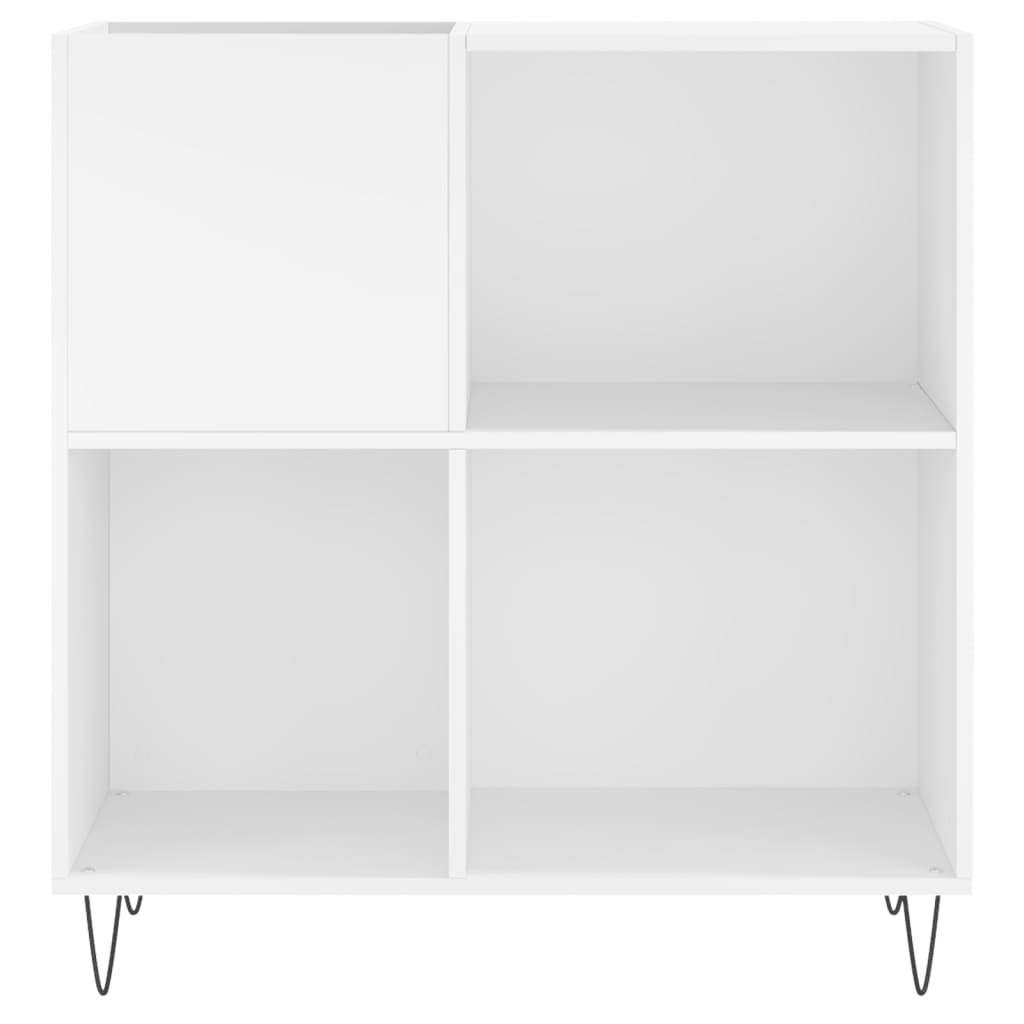 Disc cabinet, white, 84.5x38x89 cm, composite wood
