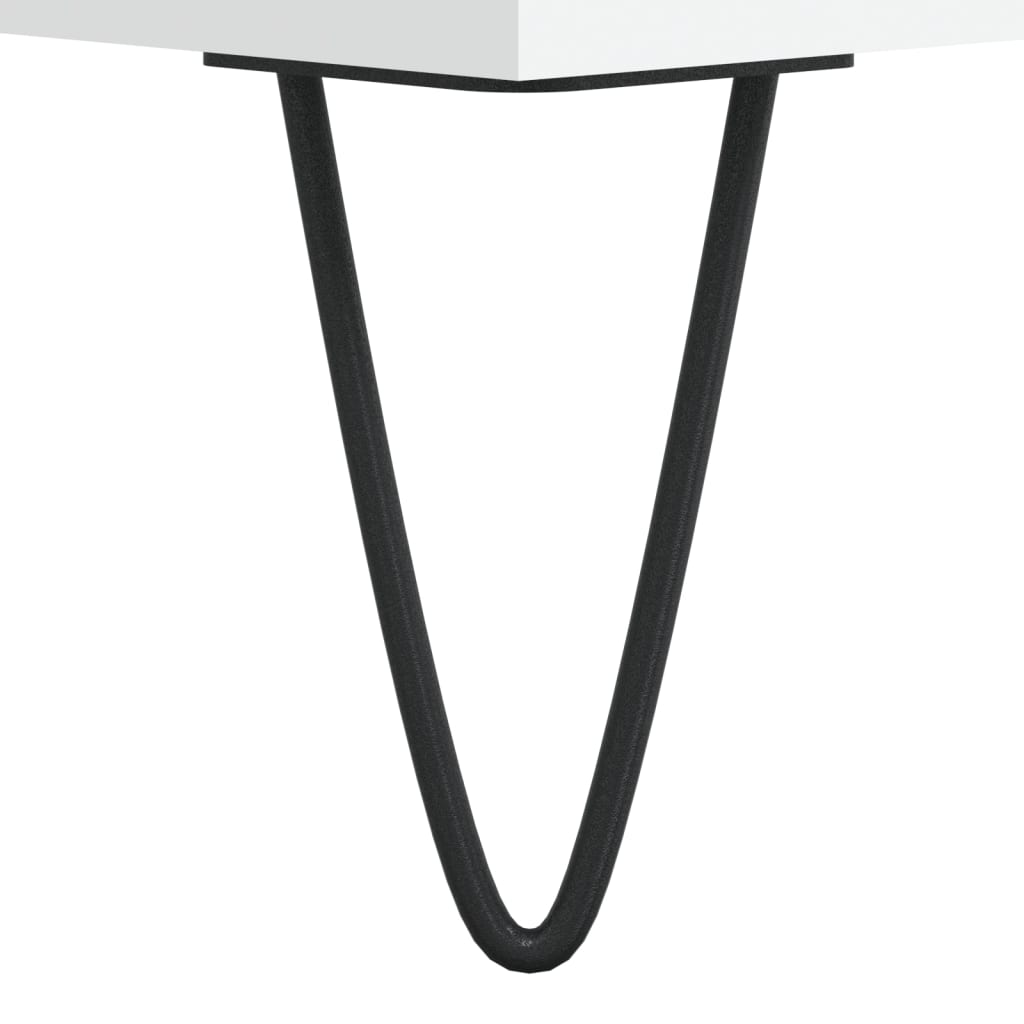 Disc cabinet, white, 84.5x38x89 cm, composite wood