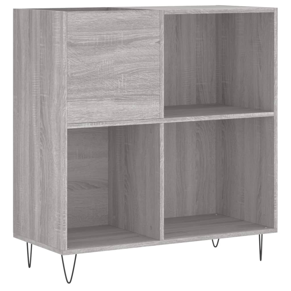 Sonoma gray record cabinet 84.5x38x89 cm composite wood