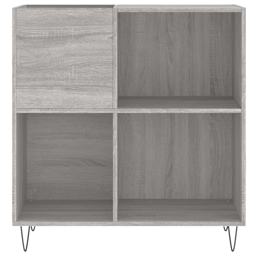 Sonoma gray record cabinet 84.5x38x89 cm composite wood