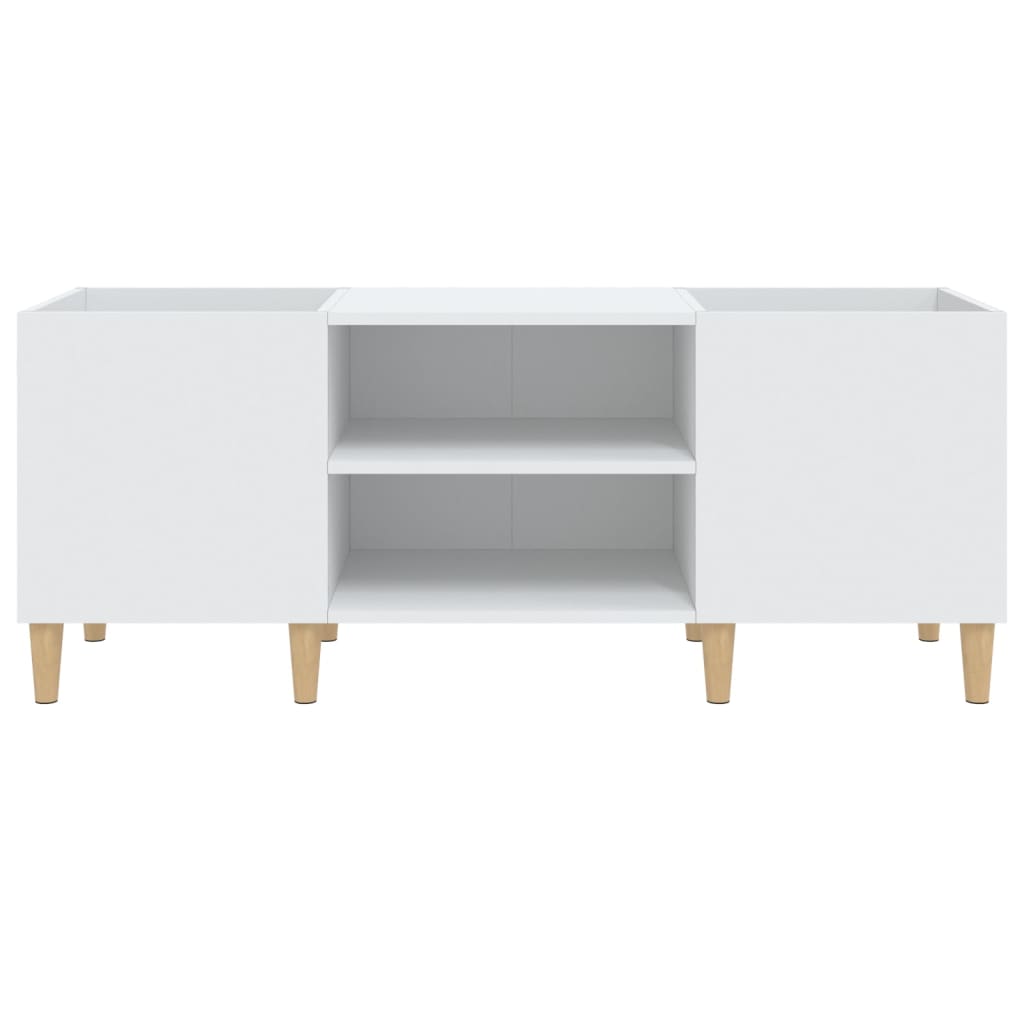 Disc chest of drawers, white, 121x38x48 cm, processed wood