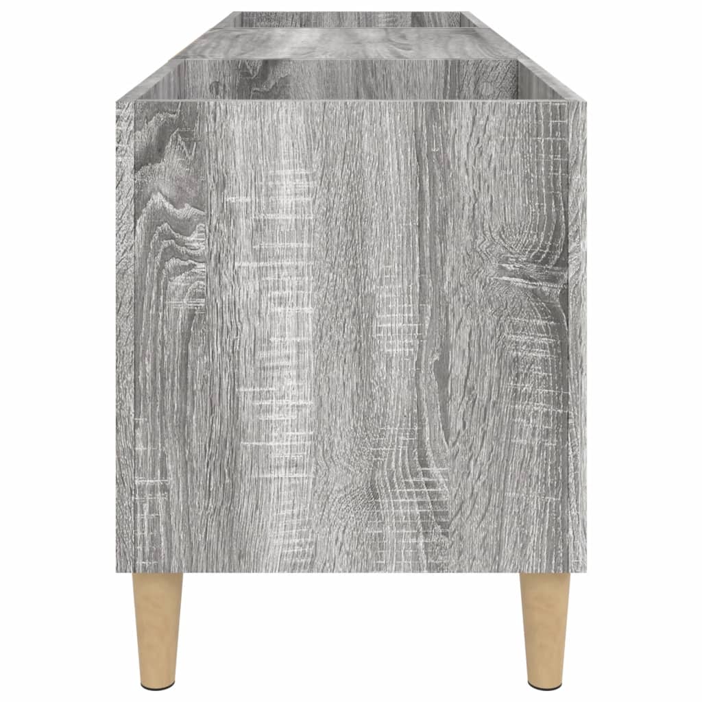 Sonoma gray record cabinet, 121x38x48 cm, processed wood