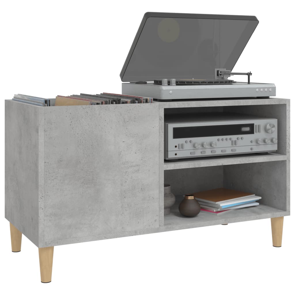 Disc cabinet gray concrete 84.5x38x48 cm processed wood