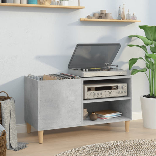 Disc cabinet gray concrete 84.5x38x48 cm processed wood
