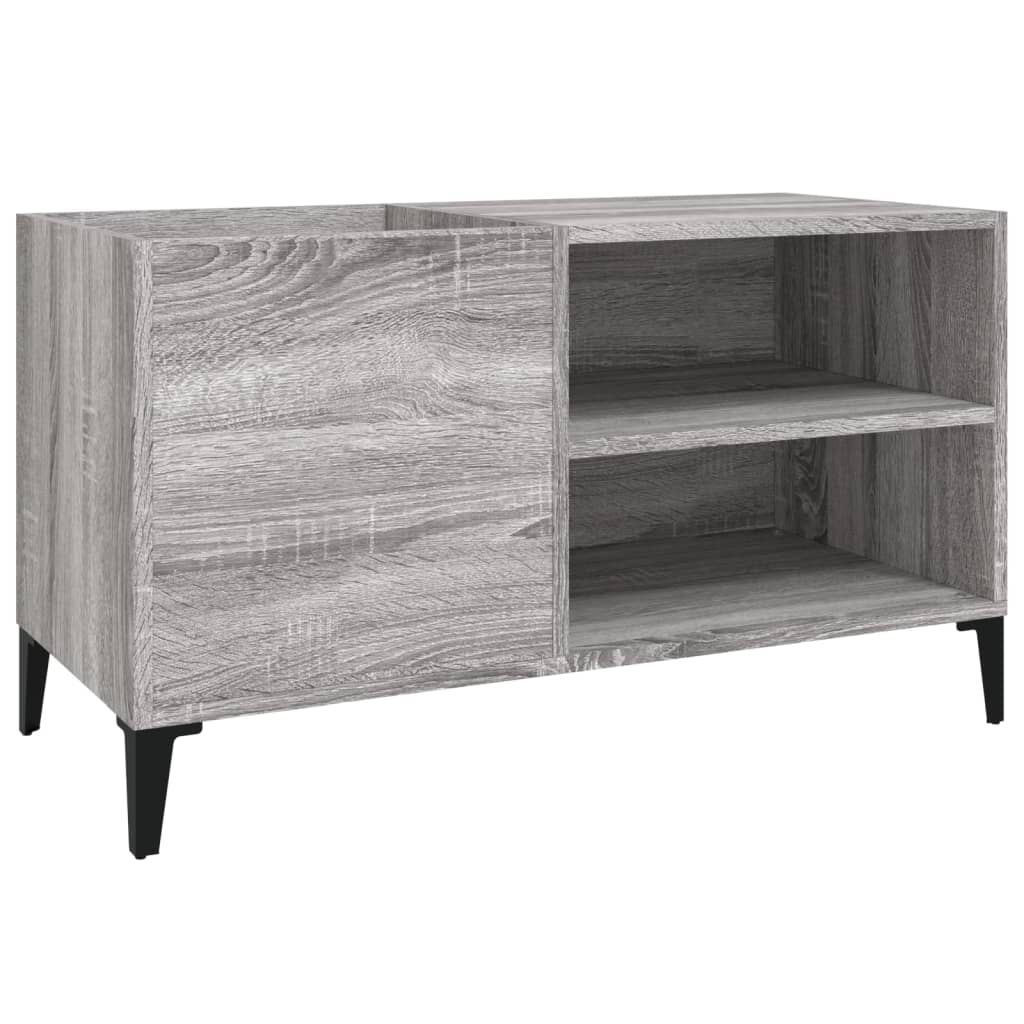 Sonoma gray record cabinet 84.5x38x48 cm processed wood