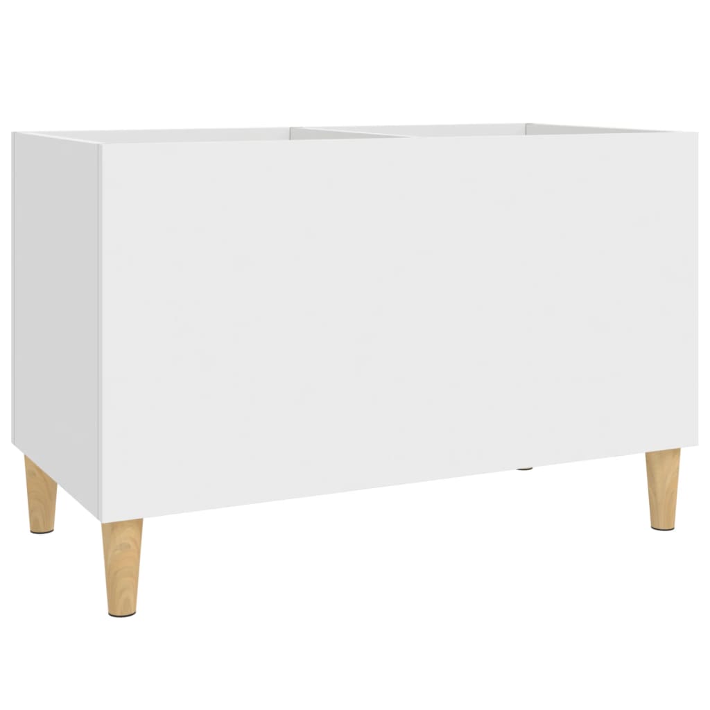 Record cabinet, white, 74.5x38x48 cm, processed wood