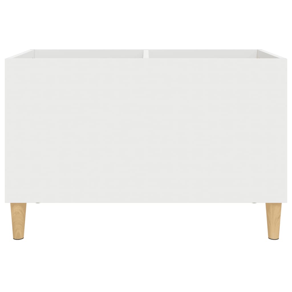 Record cabinet, white, 74.5x38x48 cm, processed wood