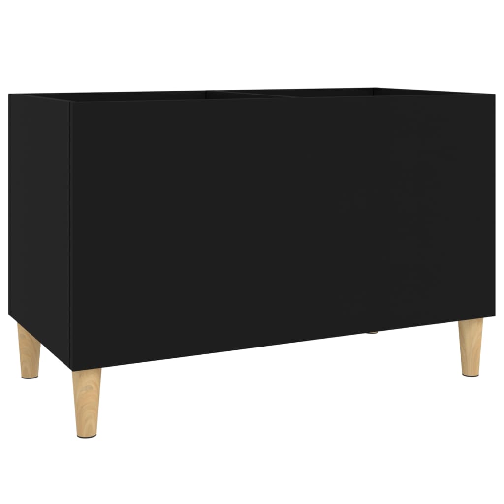 Disc cabinet, black, 74.5x38x48 cm, processed wood
