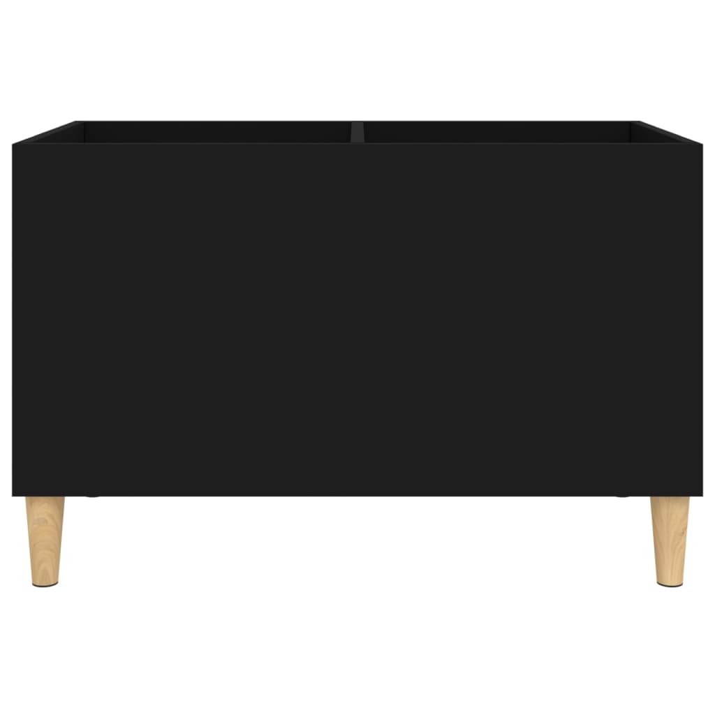 Disc cabinet, black, 74.5x38x48 cm, processed wood