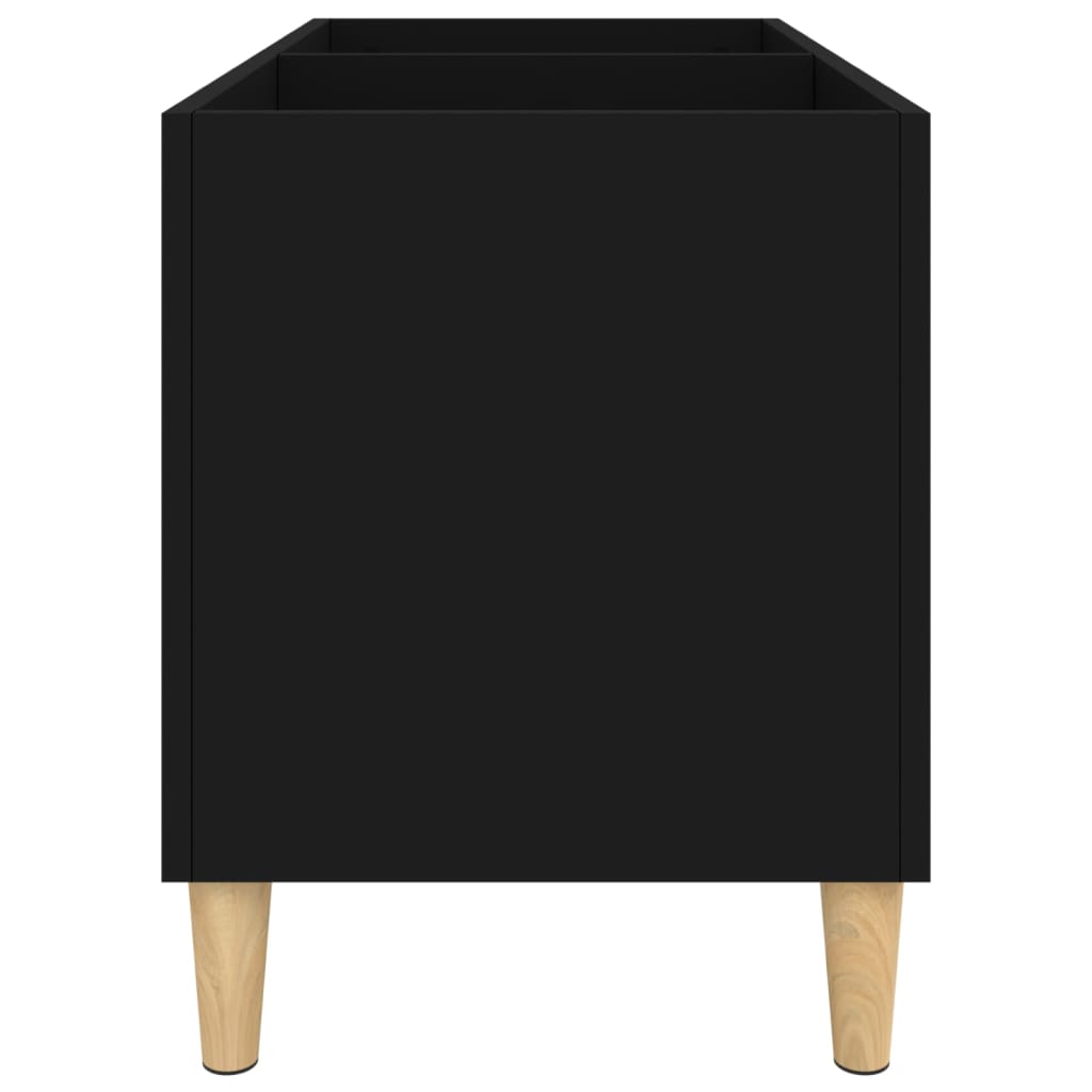 Disc cabinet, black, 74.5x38x48 cm, processed wood