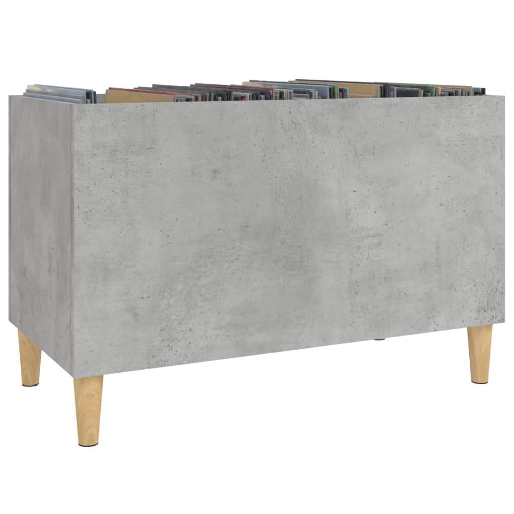Disc cabinet, concrete grey, 74.5x38x48 cm, processed wood