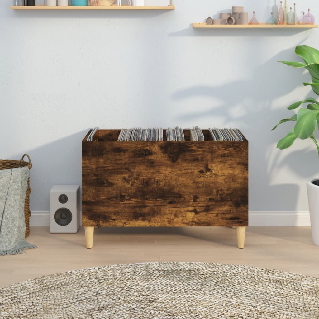 Disc cabinet smoked oak 74.5x38x48 cm processed wood