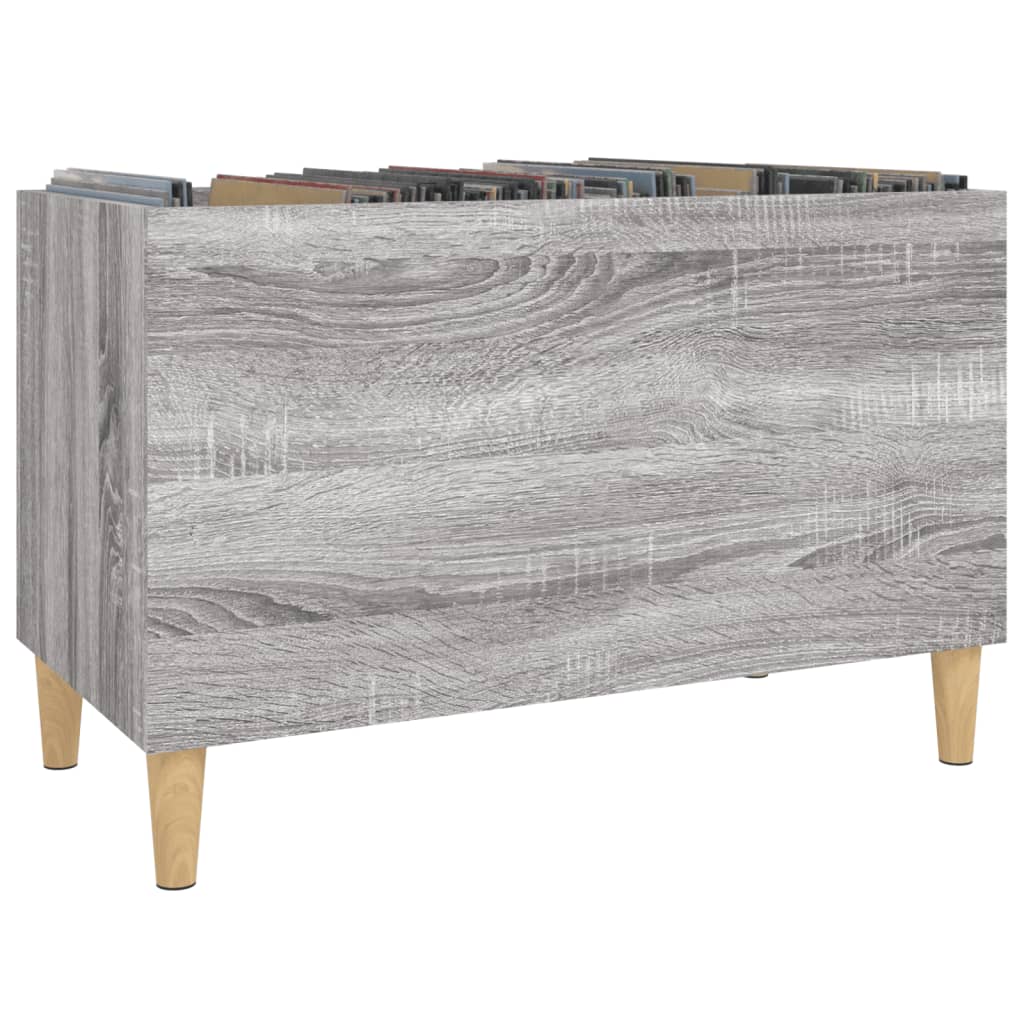 Sonoma gray record cabinet 74.5x38x48 cm processed wood