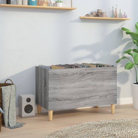 Sonoma gray record cabinet 74.5x38x48 cm processed wood