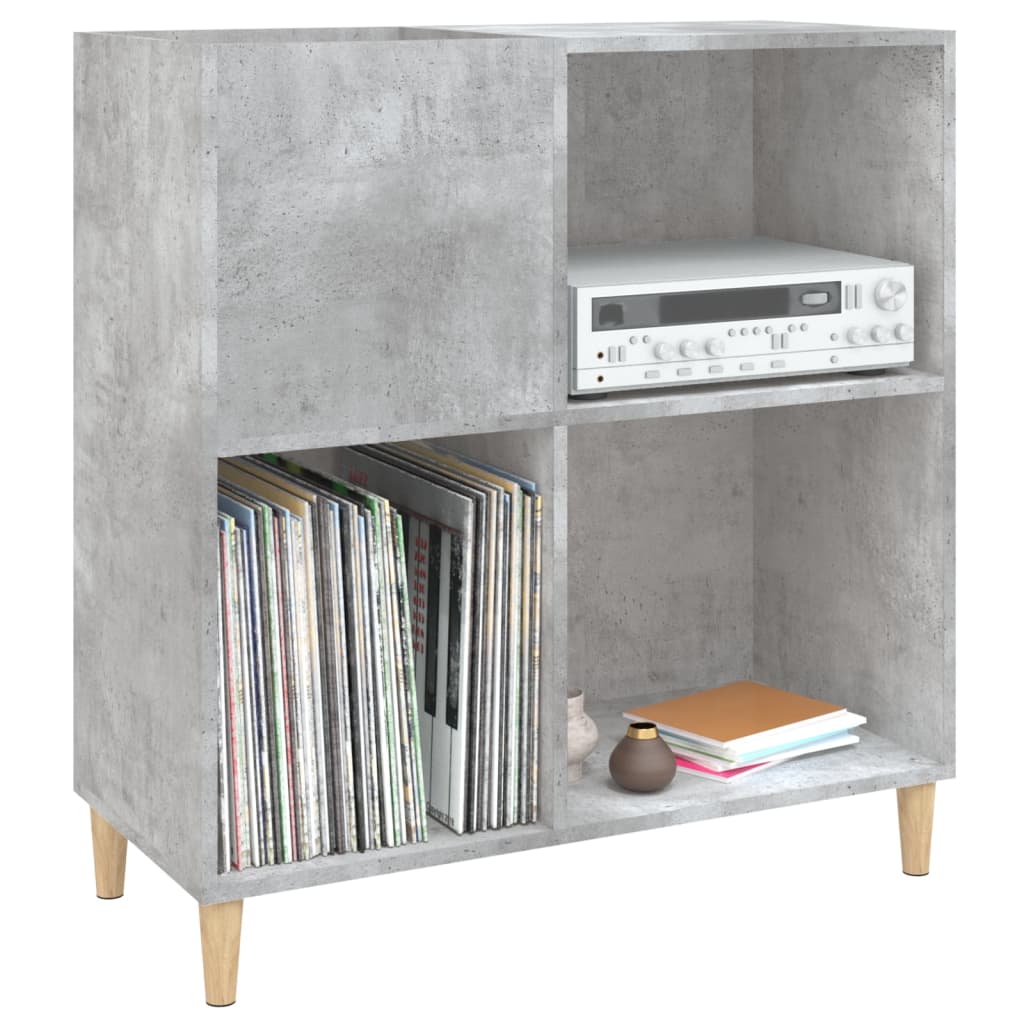 Disc cabinet gray concrete 84.5x38x89 cm composite wood