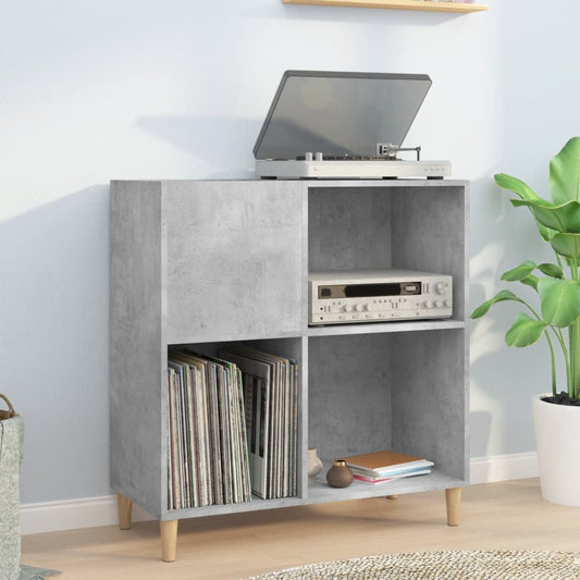Disc cabinet gray concrete 84.5x38x89 cm composite wood