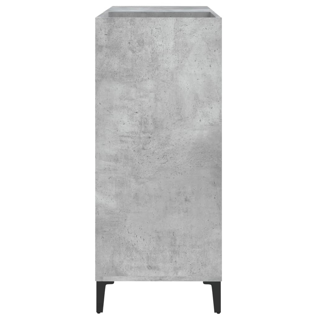Disc cabinet gray concrete 84.5x38x89 cm composite wood