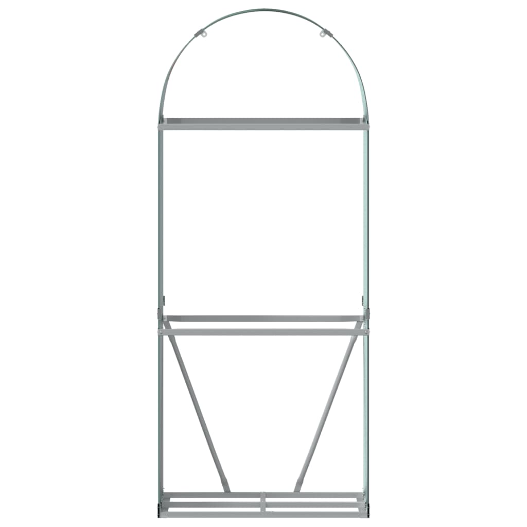 Suport pentru bușteni verde 80x45x190 cm oțel galvanizat