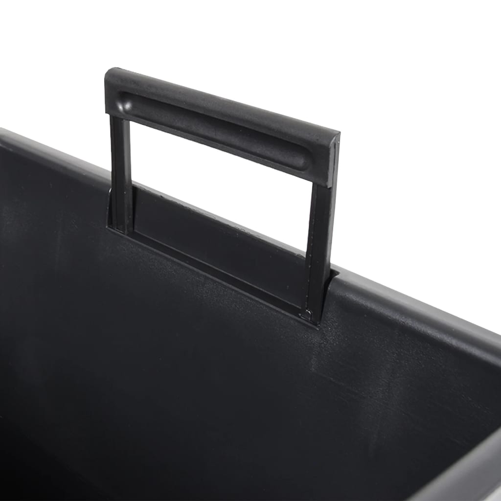 Jardinieră cu interior detașabil, maro, 21 / 32 L, PP ratan