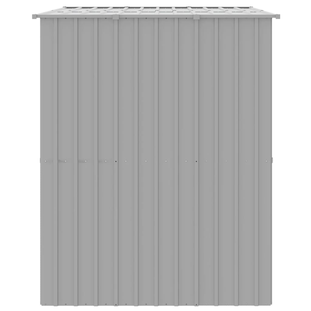 Dog house &amp; light gray roof 214x153x181cm galvanized steel