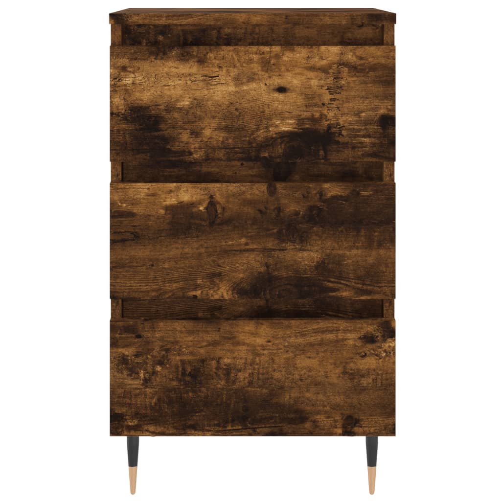 Bedside table, smoky oak, 40x35x69 cm, composite wood