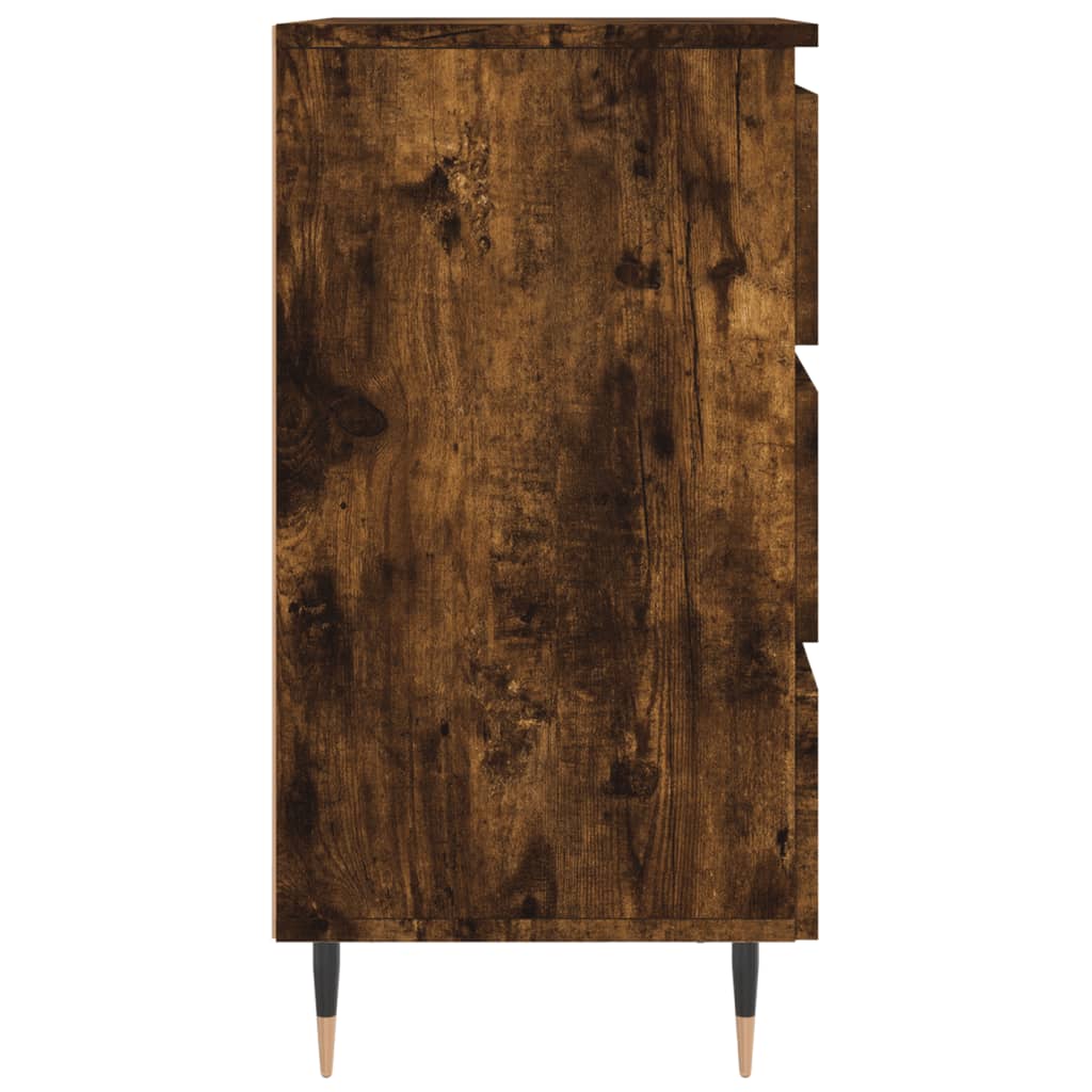 Bedside table, smoky oak, 40x35x69 cm, composite wood