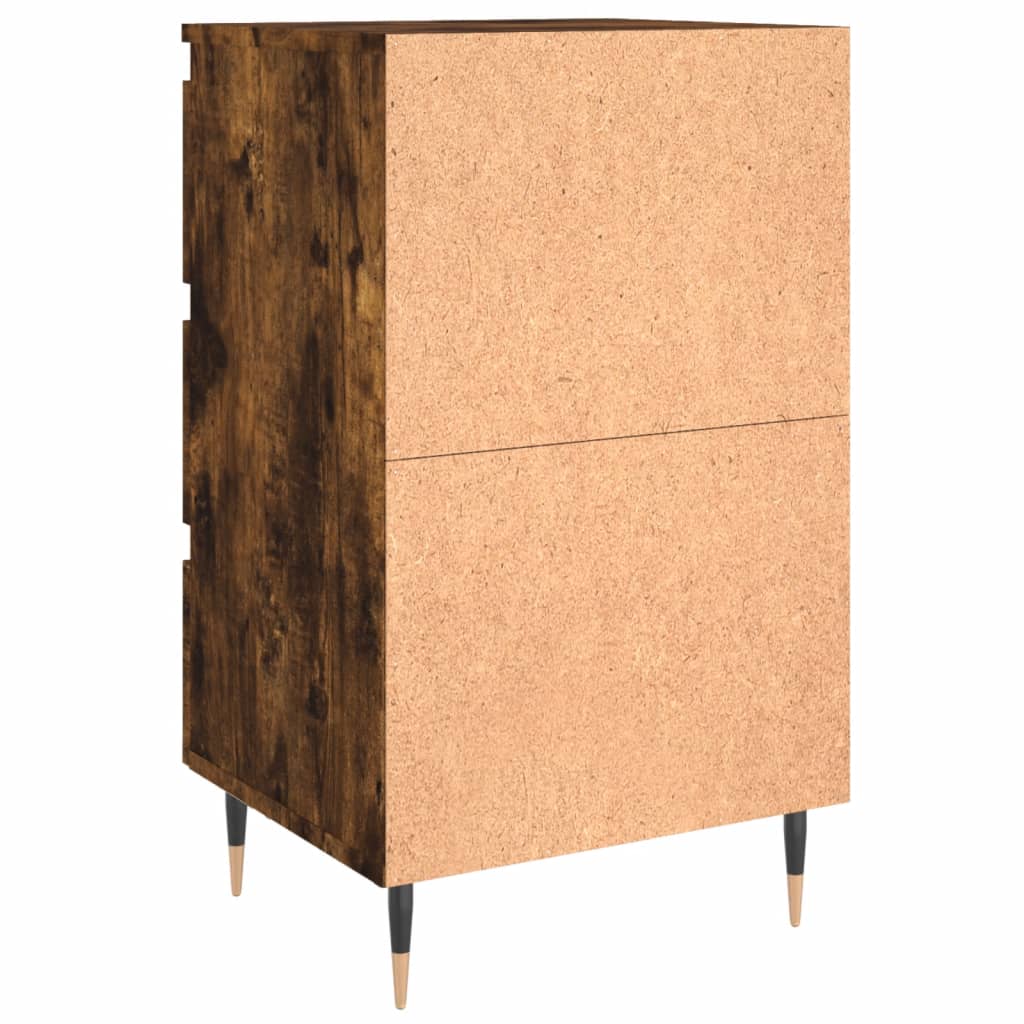 Bedside table, smoky oak, 40x35x69 cm, composite wood