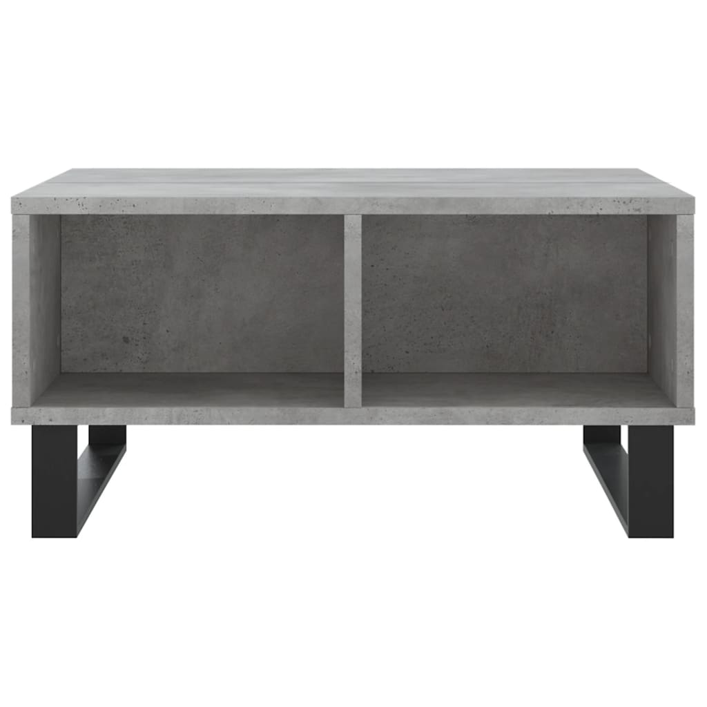 Masă de cafea, gri beton, 60x60x30 cm, lemn compozit