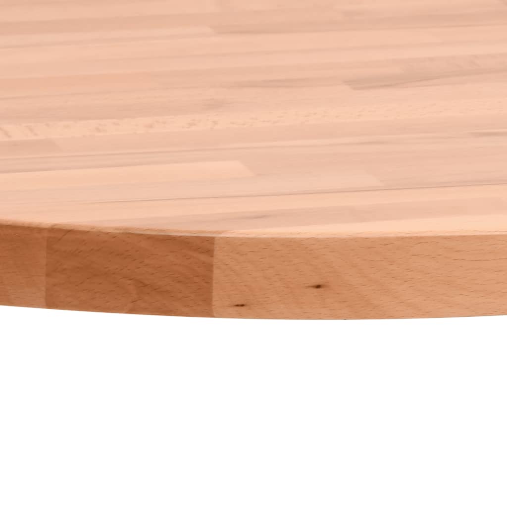 Blat de masă rotund, Ø90x2,5 cm, lemn masiv de fag