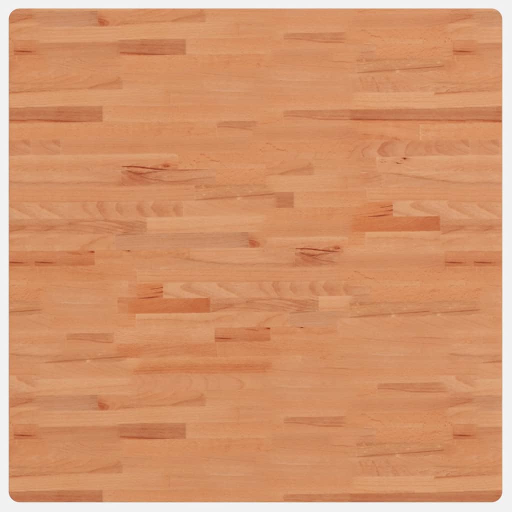 Blat de masă pătrat, 90x90x2,5 cm, lemn masiv de fag