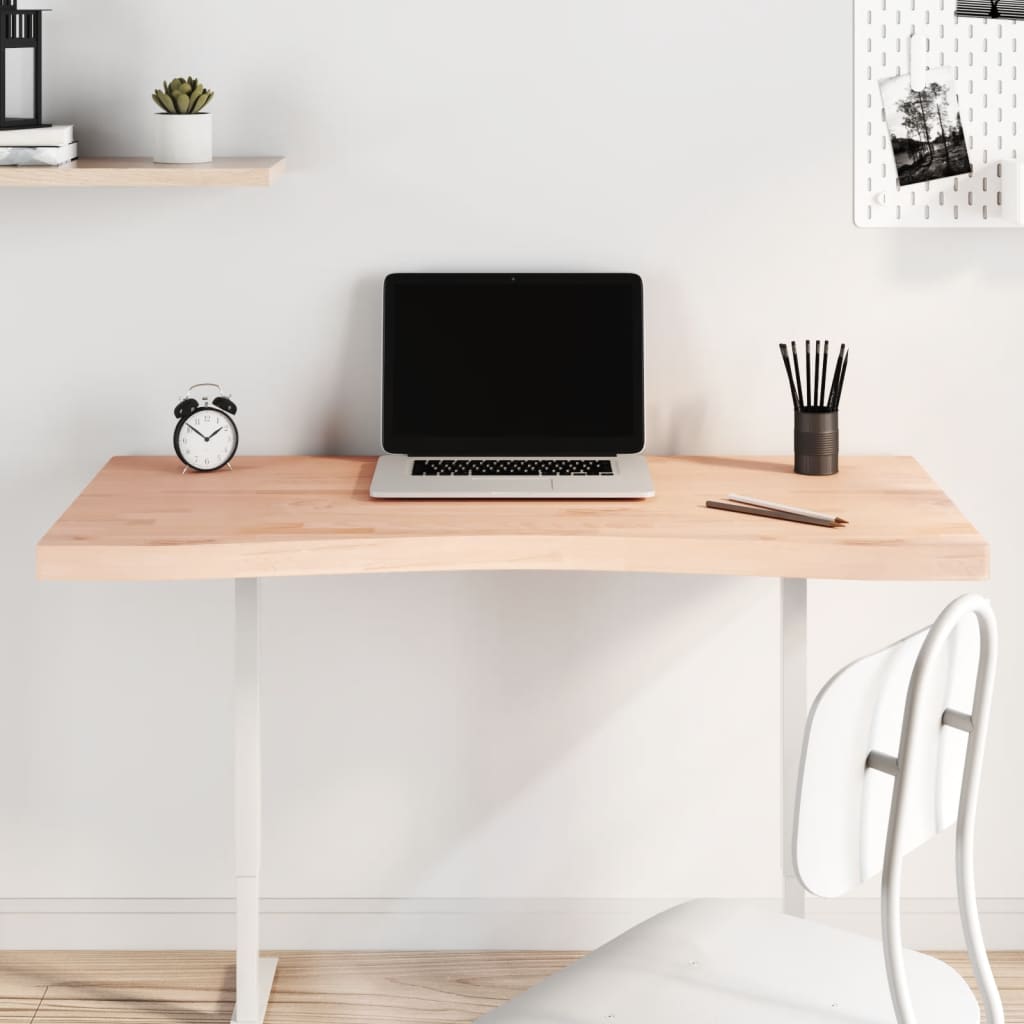Desk, 110x(50-55)x4 cm, solid beech wood