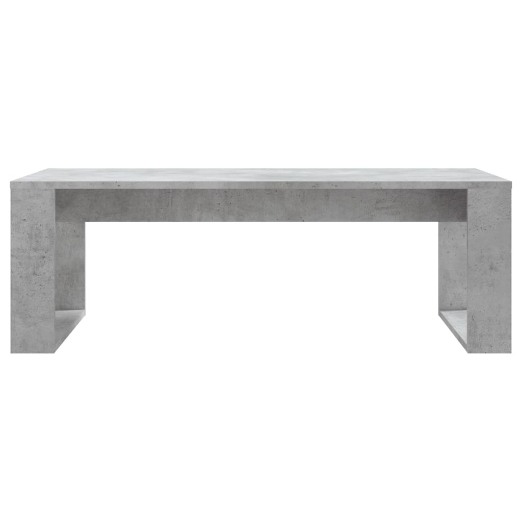 Măsuță de cafea, gri beton, 102x50x35 cm, lemn prelucrat