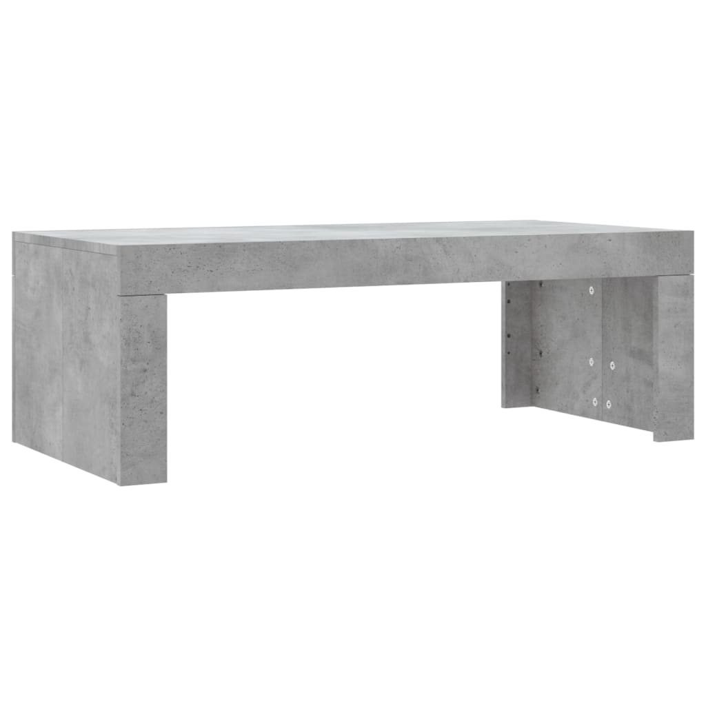 Măsuță de cafea, gri beton, 102x50x36 cm, lemn prelucrat