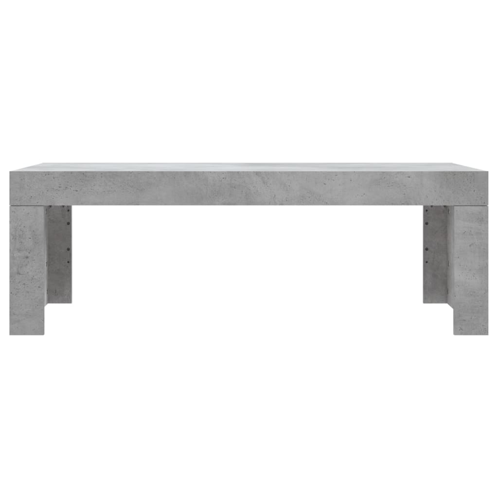 Măsuță de cafea, gri beton, 102x50x36 cm, lemn prelucrat