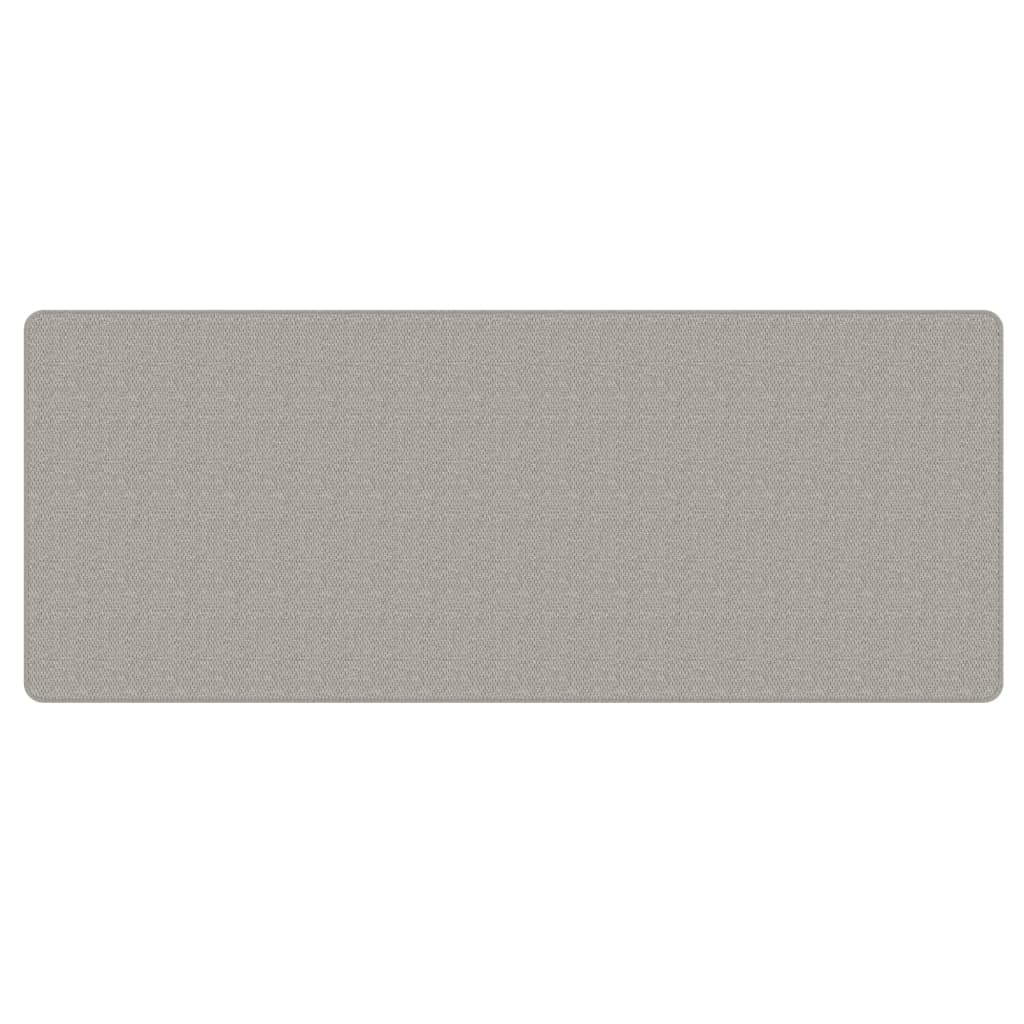 Cross carpet sisal look, taupe grey, 80x200 cm