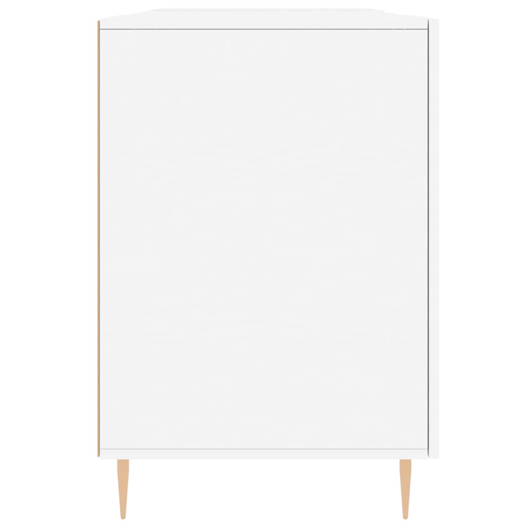 Desk, white, 140x50x75 cm, composite wood