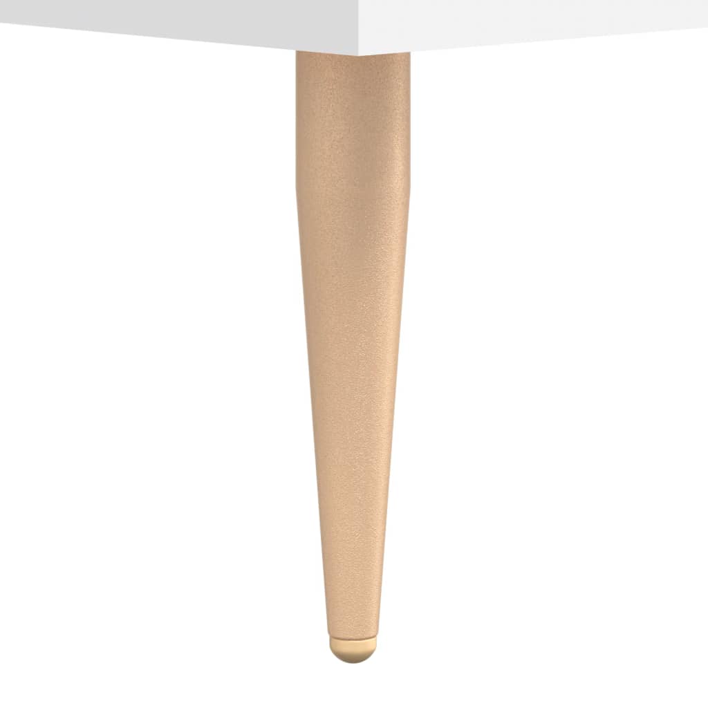 Desk, white, 140x50x75 cm, composite wood